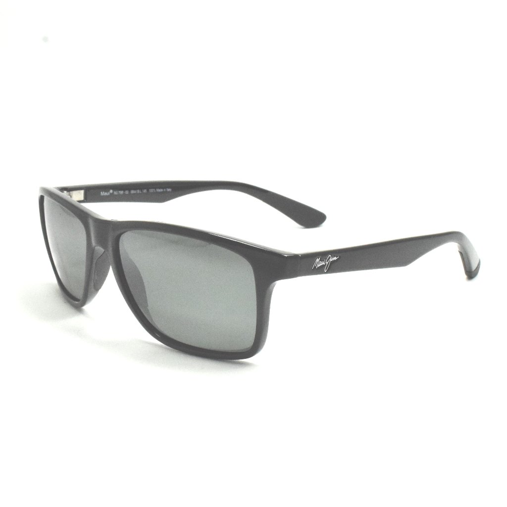 Maui Jim Onshore Mj 798-02 Gloss Black / Neutral Grey Lens